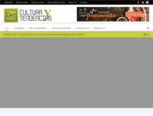 Tablet Screenshot of culturaytendencias.cl